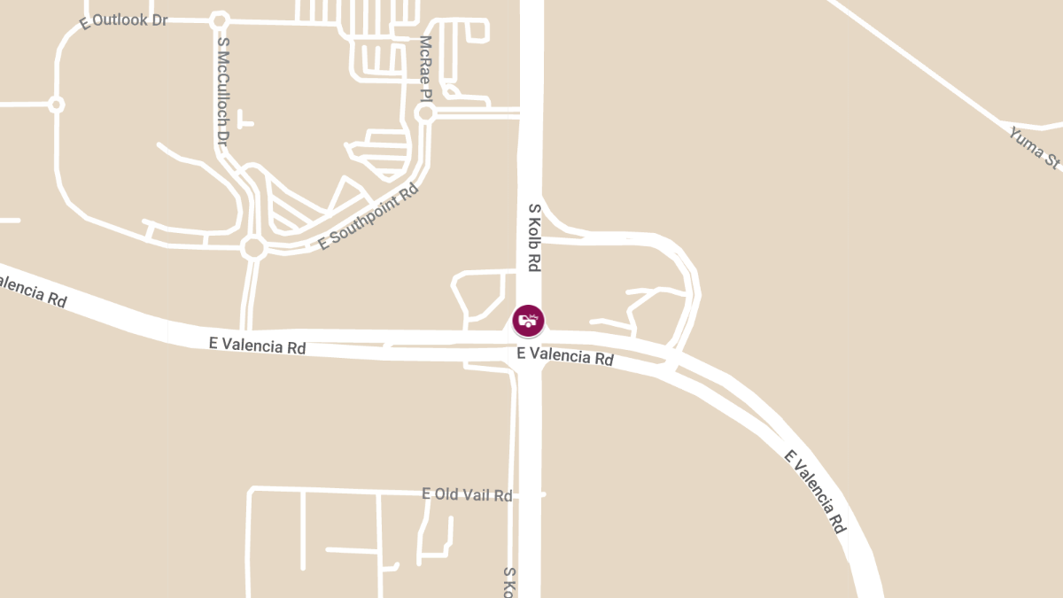 Accident with Injury at E Valencia Rd & S Kolb Rd