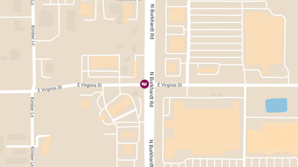 Accident with Injury at E Virginia St & Burkhardt Rd