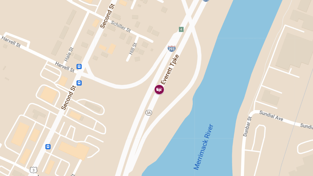 Accident with Injury at Everett Tpk North by Exit 12