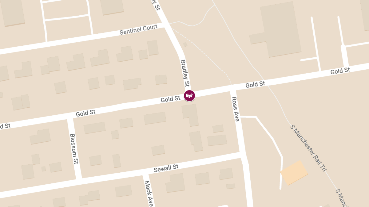 Accident with Injury at Gold St & Bradley St