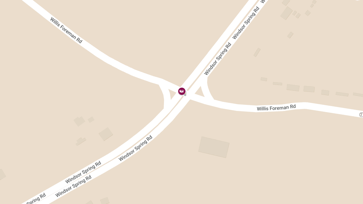 Accident with Injury at Willis Foreman Rd & Windsor Spring Rd