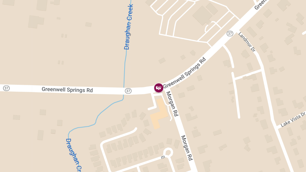 Accident with Injury on Greenwell Spgs Rd NB/SB at Morgan Rd