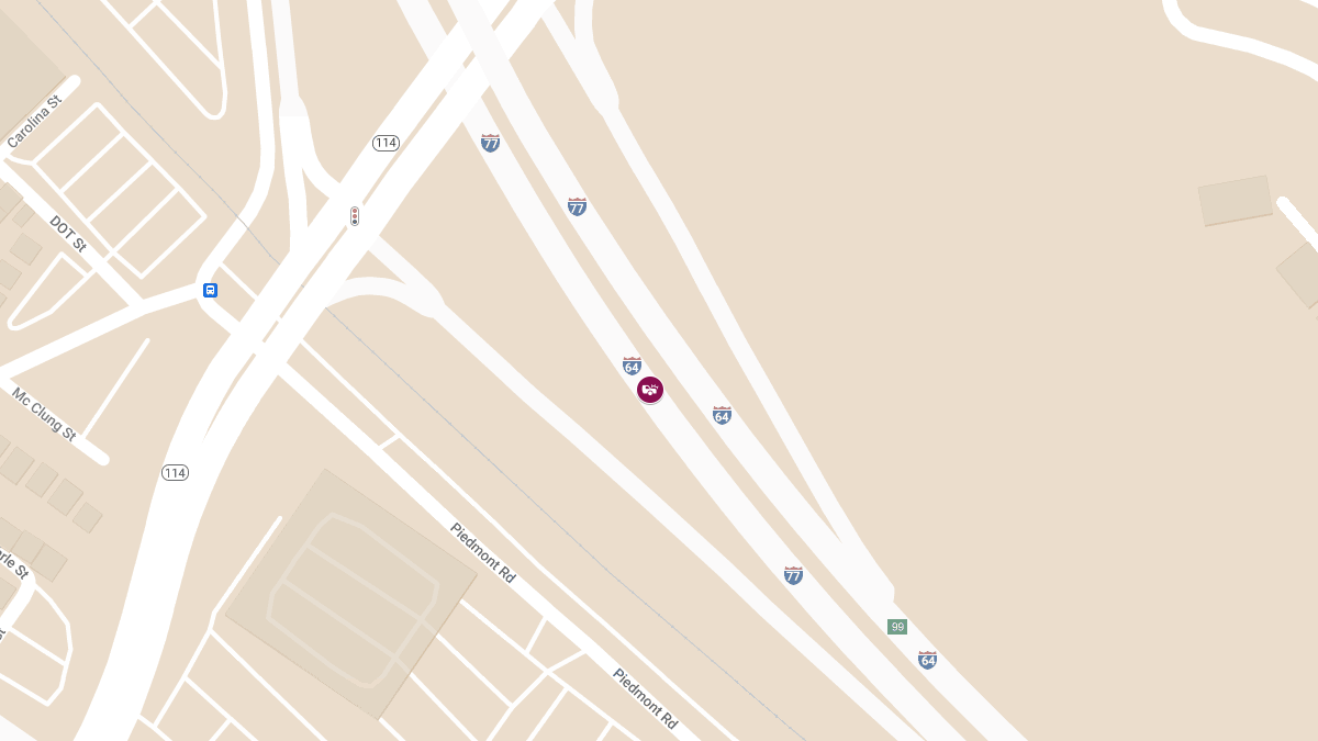 Accident with Injury on I-64W near Mile Marker 58