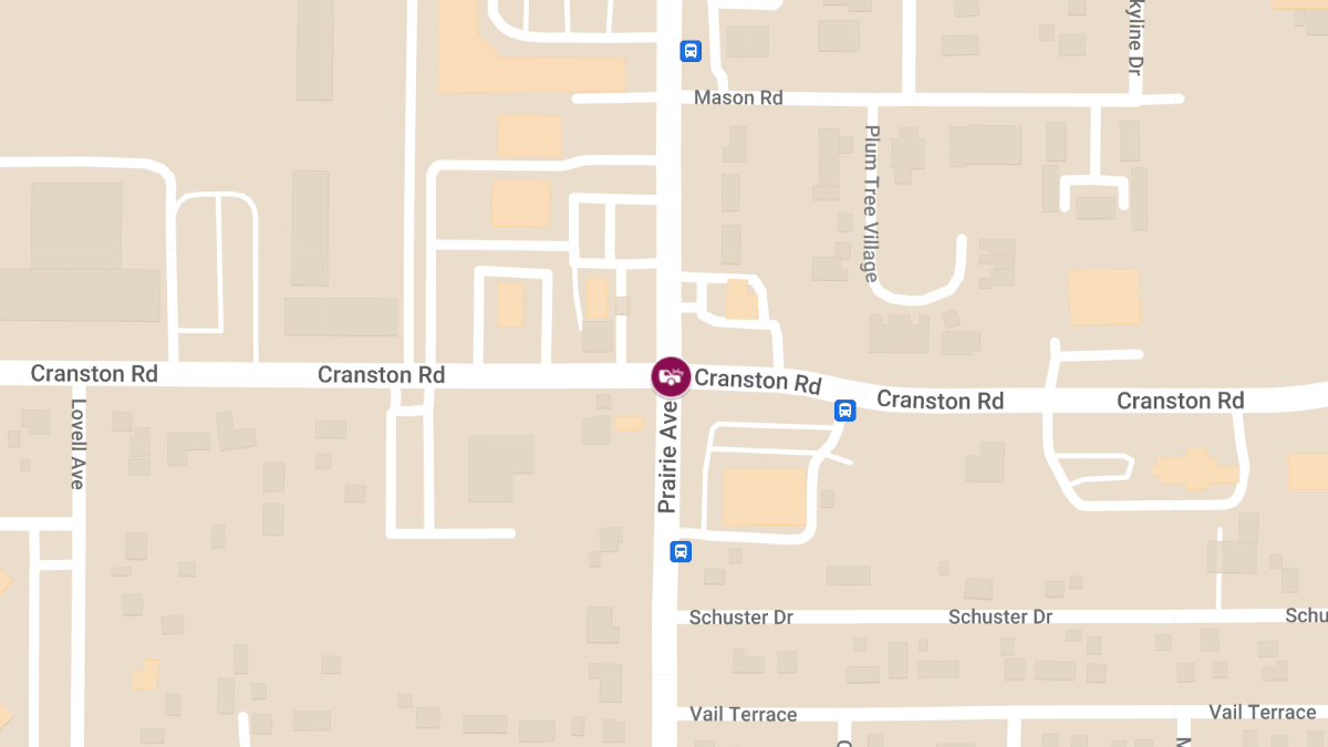 Accident withInjuries at Prairie Ave & Cranston Rd