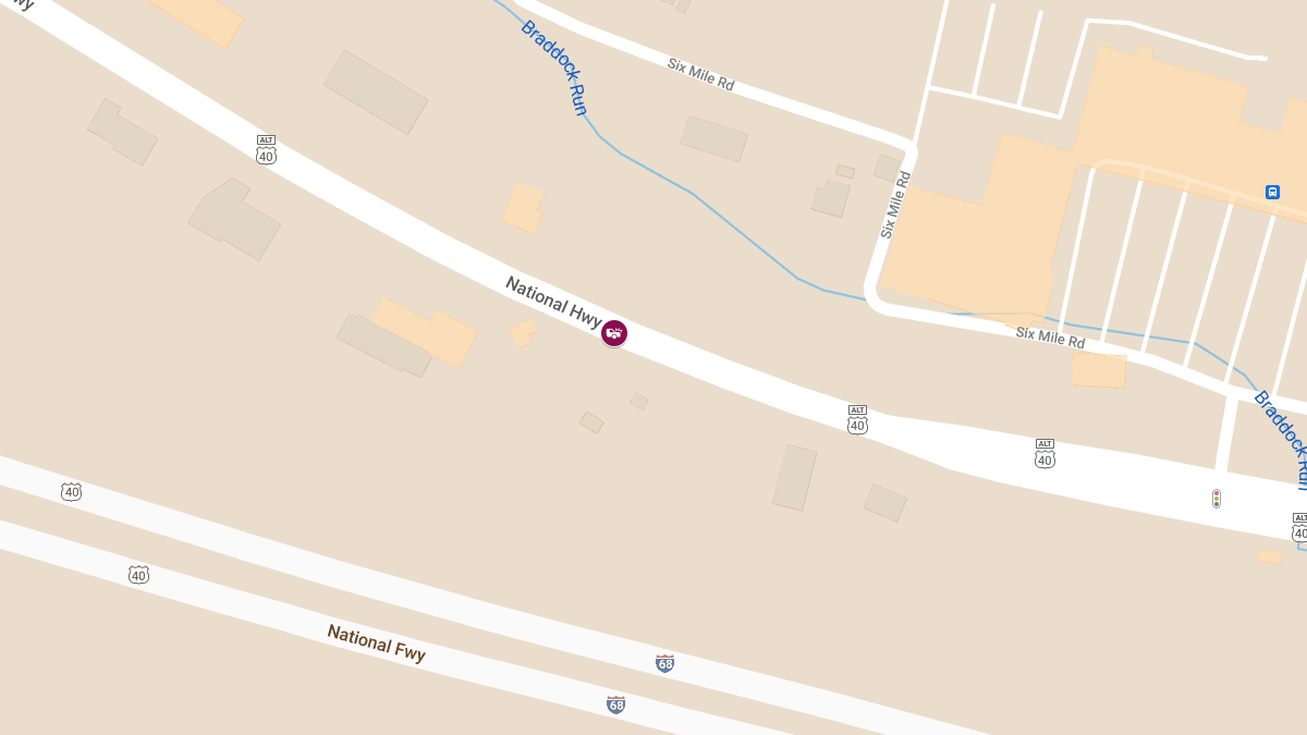 Auto Accident on National Hwy at G&G Tire