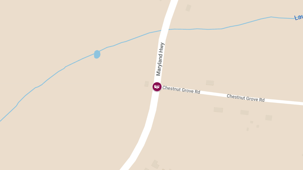 Auto Accident with Entrapment at Maryland Hwy & Chestnut Grove Rd