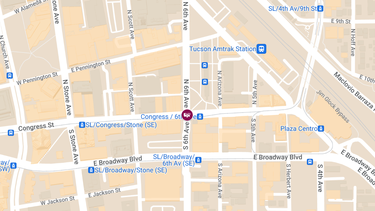 Auto Accident with Injuries at E Congress St & N 6th Ave