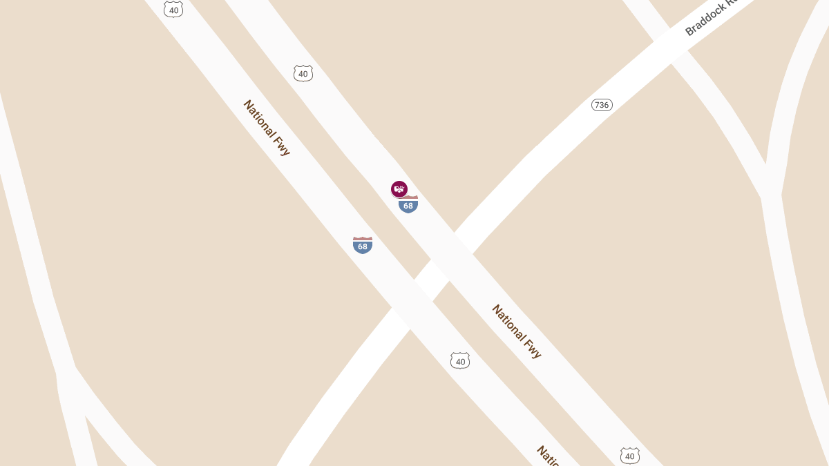 Auto Accident with Injuries on I-68 EB at MM 33