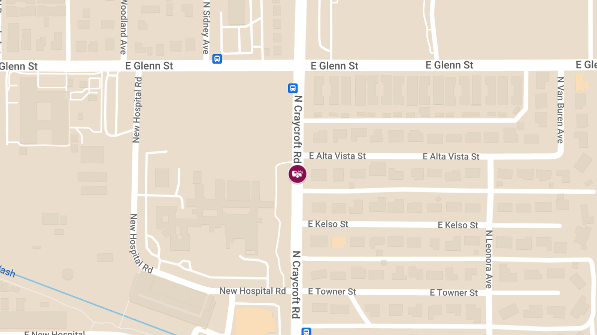 Auto Collision with Injuries at N Craycroft Rd & E Alta Vista St