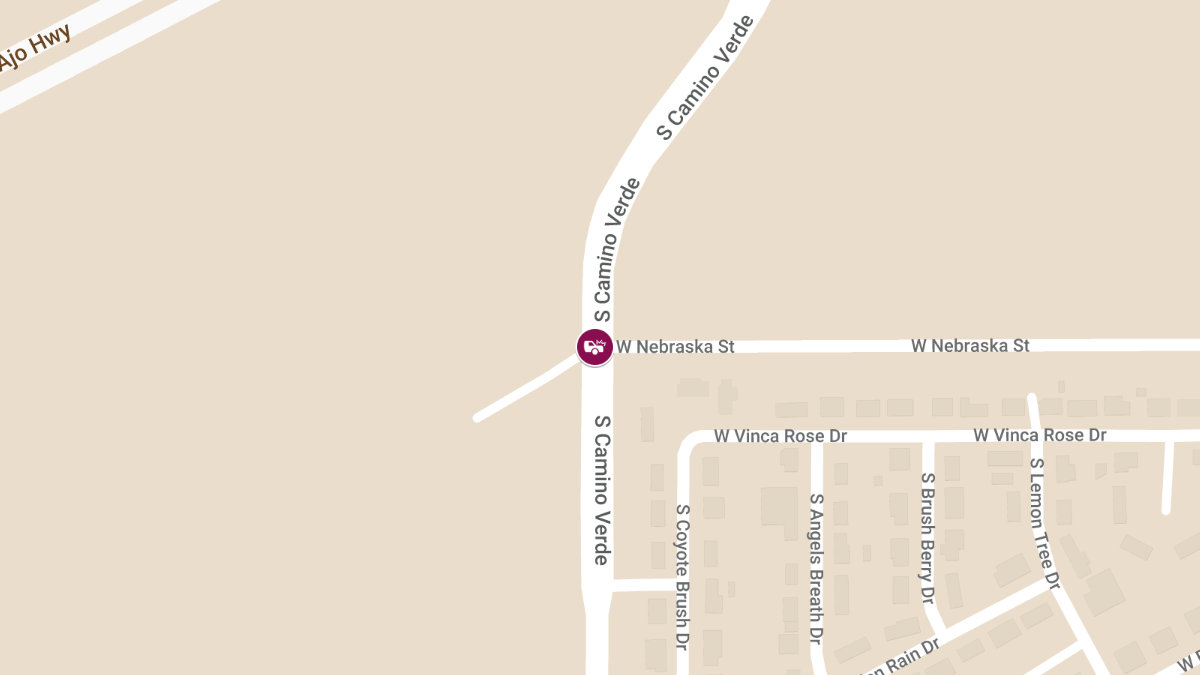 Auto Crash with Injuries at Camino Verde Rd & Nebraska St