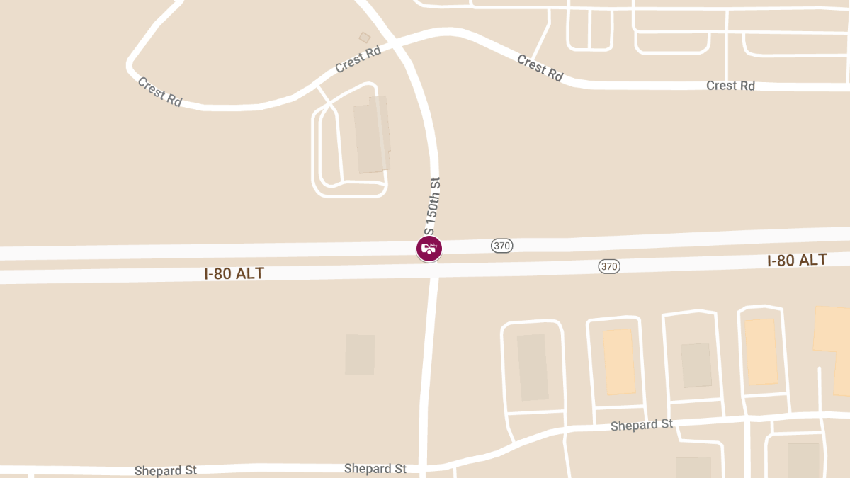 Auto Crash with Injury at Eastbound Hwy 370 & 150th St