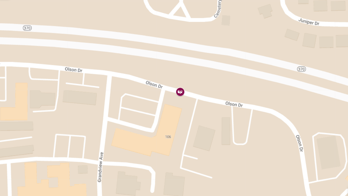 Auto Crash with Pedestrian at 7300 Block Olson Dr