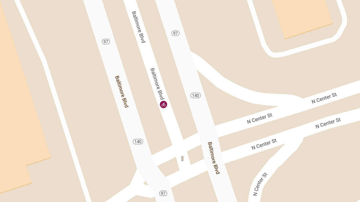 Bicycle Accident on Baltimore Blvd near North Center St