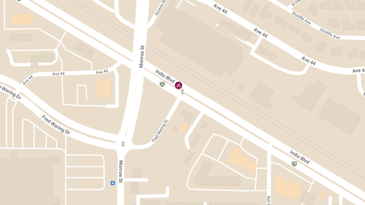 Bicyclist Injured in Vehicle Collision on Indio Blvd Near 44th Ave