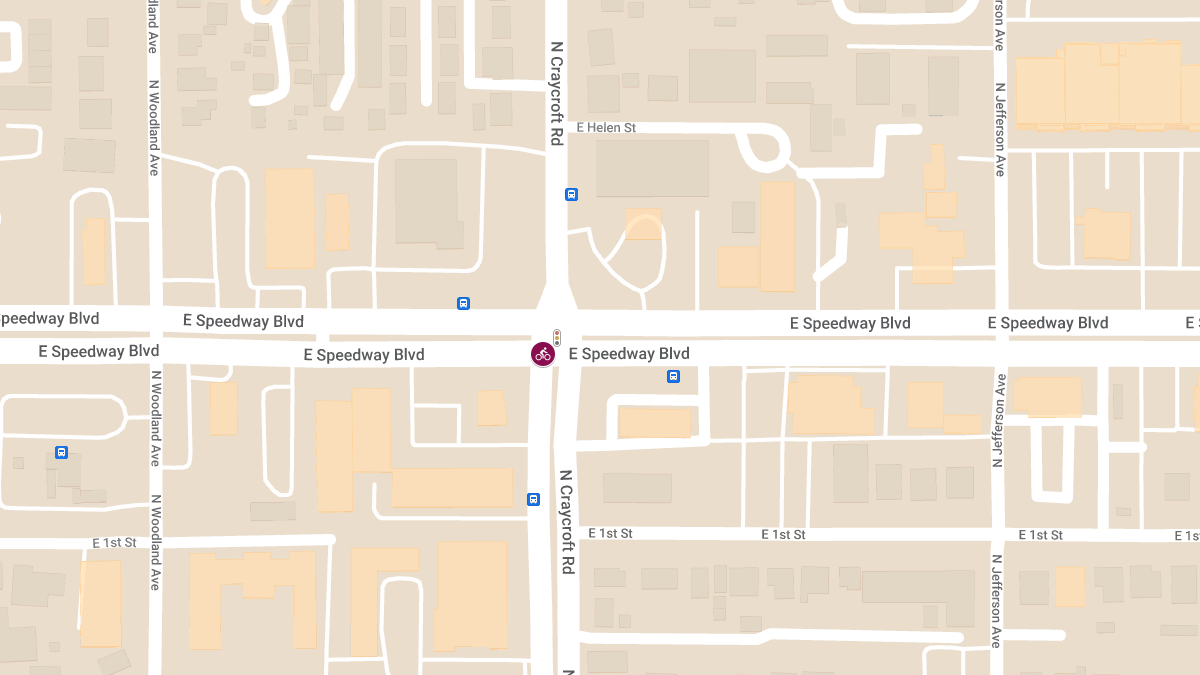Bicyclist Struck by Vehicle at E Speedway Blvd and N Craycroft Rd