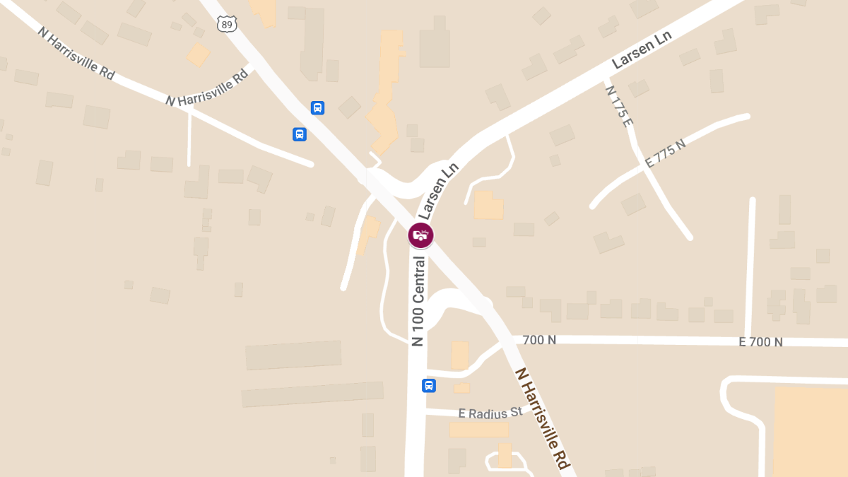 Car Accident at North Harrisville Rd & Larsen Ln