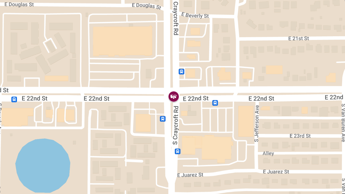 Car Accident with Injuries on Craycroft Rd North of E 22nd St