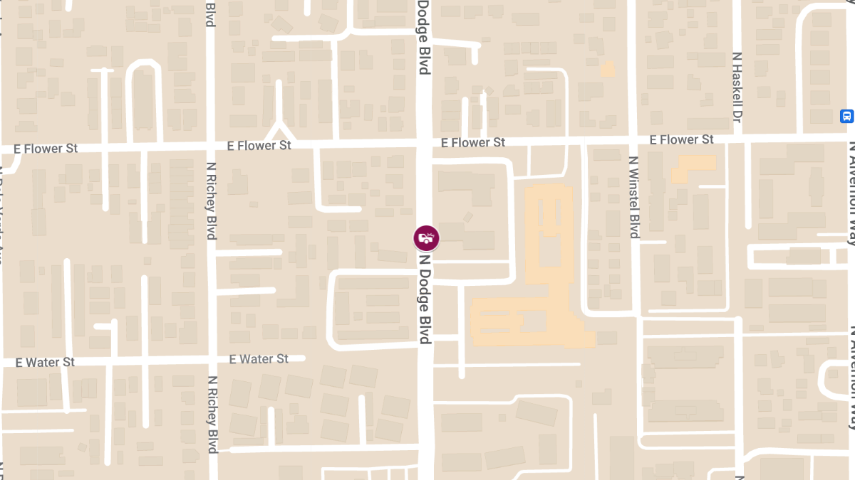 Car Collision with Injuries at 2550 North Dodge Blvd