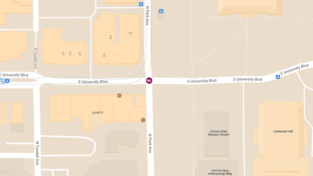 Car Collision with Injuries at E University Blvd and N Park Ave