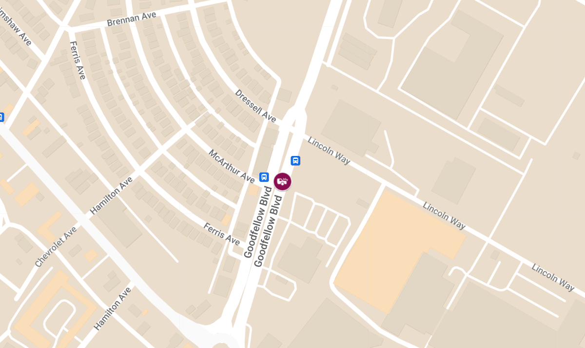 Car Crash on Goodfellow Blvd at Dressel Ave