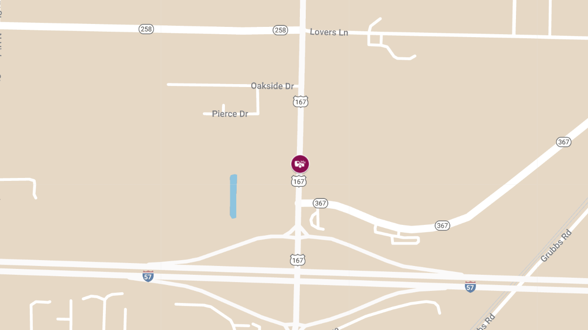 Car Crash on U.S. Highway 167 Near I-530 Results in Injuries