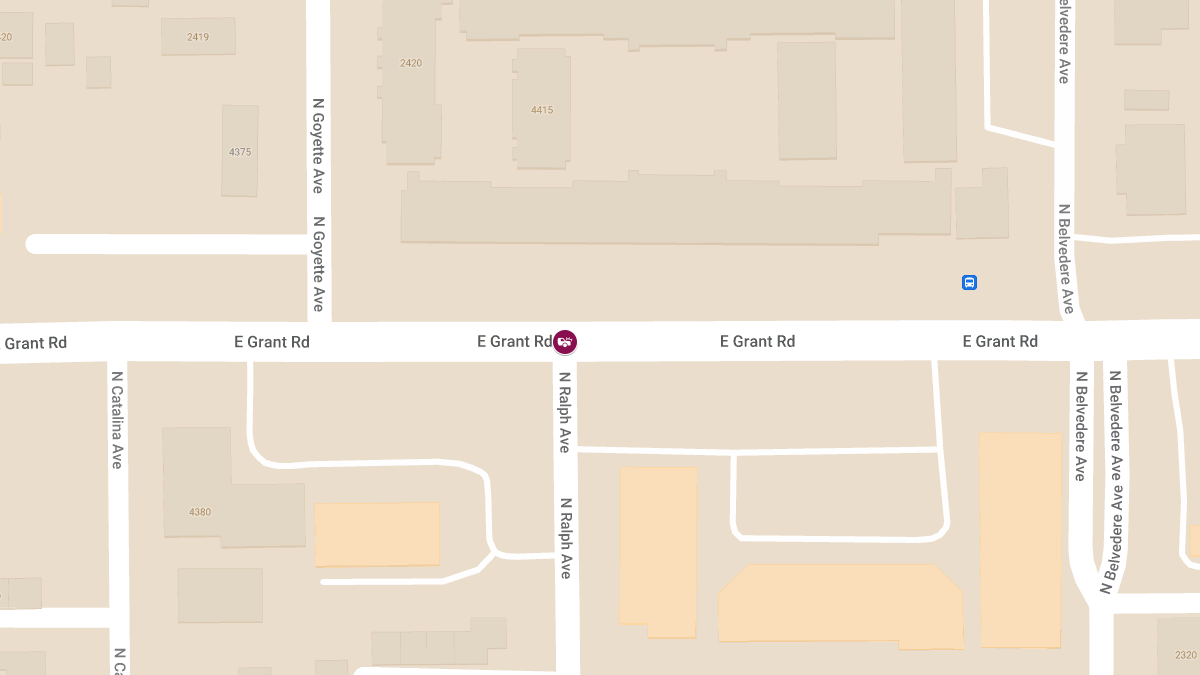 Car Crash with Injuries at E Grant Rd & N Ralph Ave