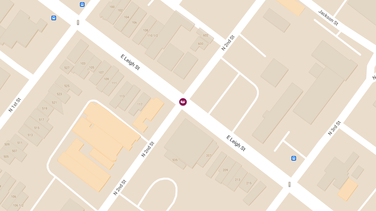 Car Crash with Injuries at N 2nd St & E Leigh St