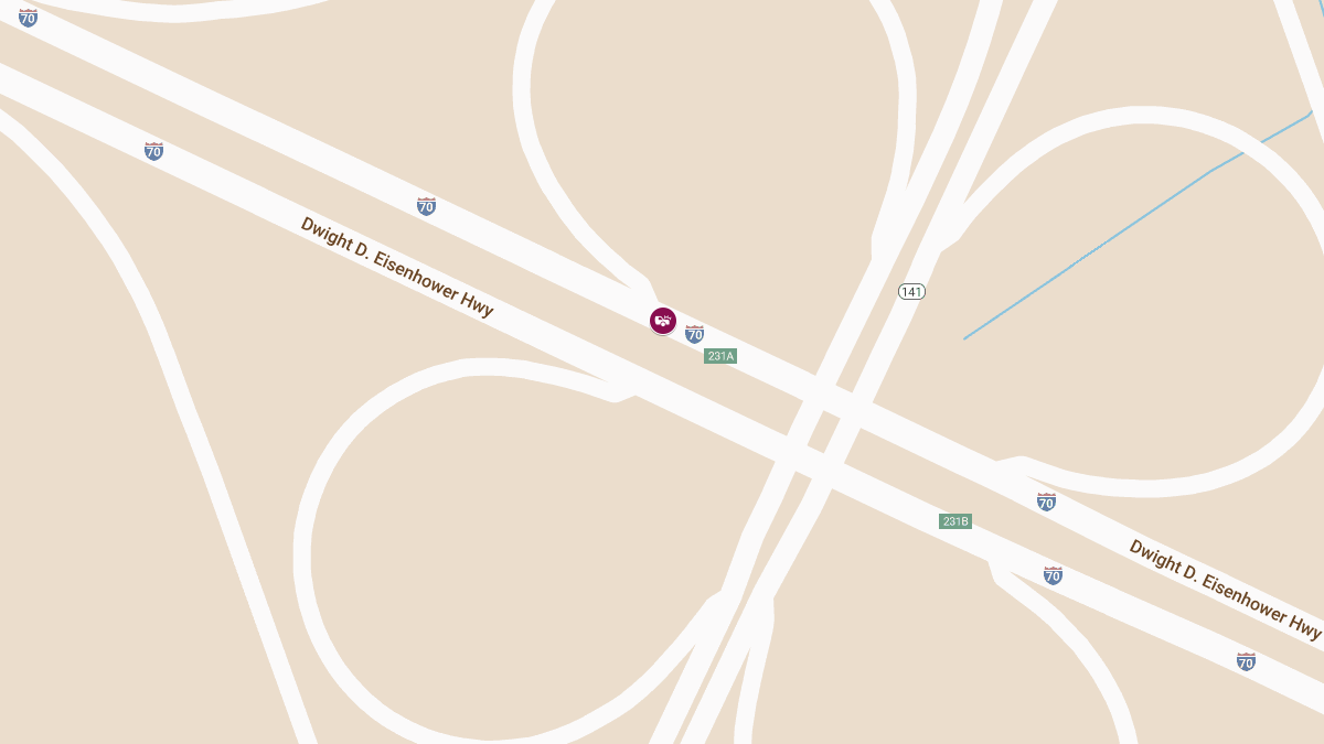 Chain Reaction Accident at EB I-70 East of the Blanchette Bridge