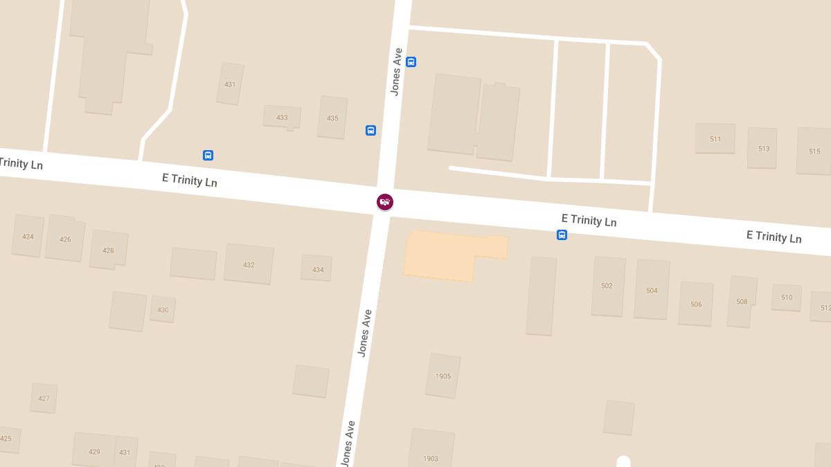 Collision With Injuries at E Trinity Ln and Jones Ave