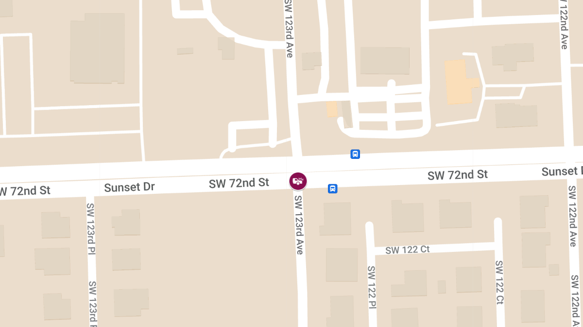Collision With Injuries at SW 123rd Ave & SW 72nd St