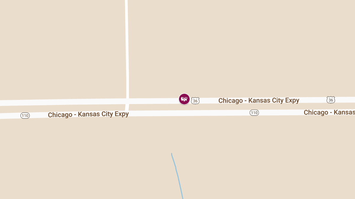 Collision at US 36, 0.5 Mile West of New Cambria