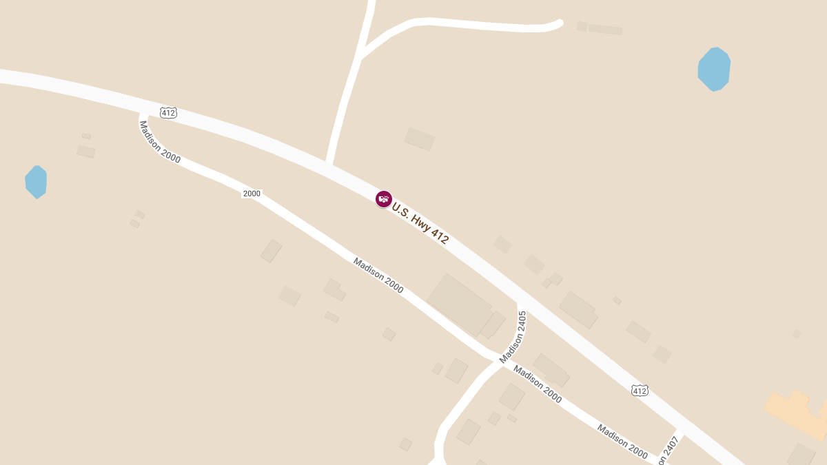 Collision at US 412 at Hwy B and Hwy Z Junction