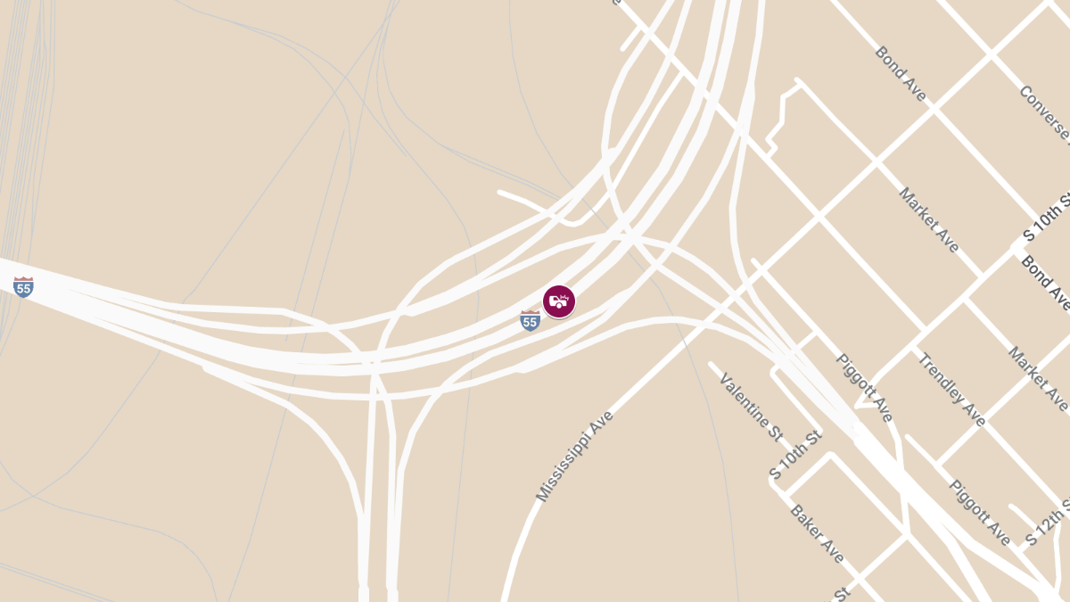 Collision on Northbound I-55 North of Route M