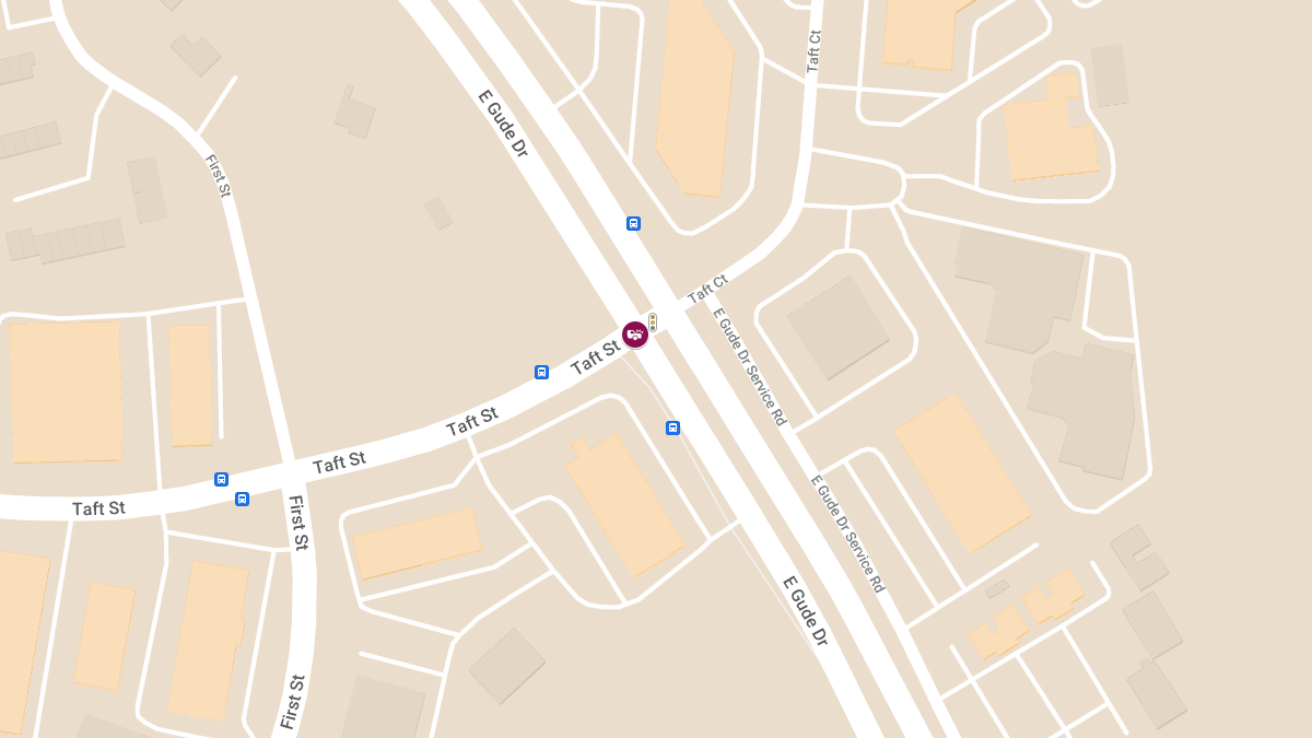 Collision with Entrapment at E Gude Dr & Taft St