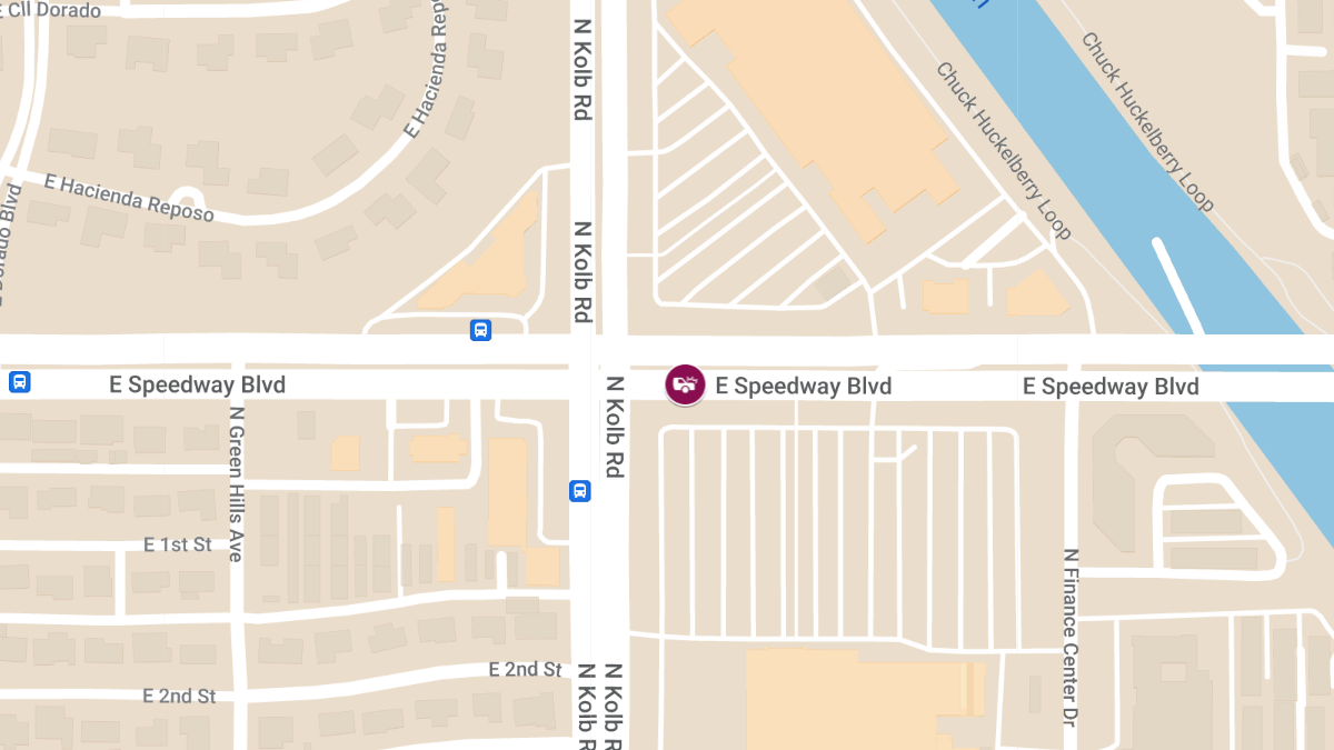 Collision with Injuries at 7150 East Speedway Blvd