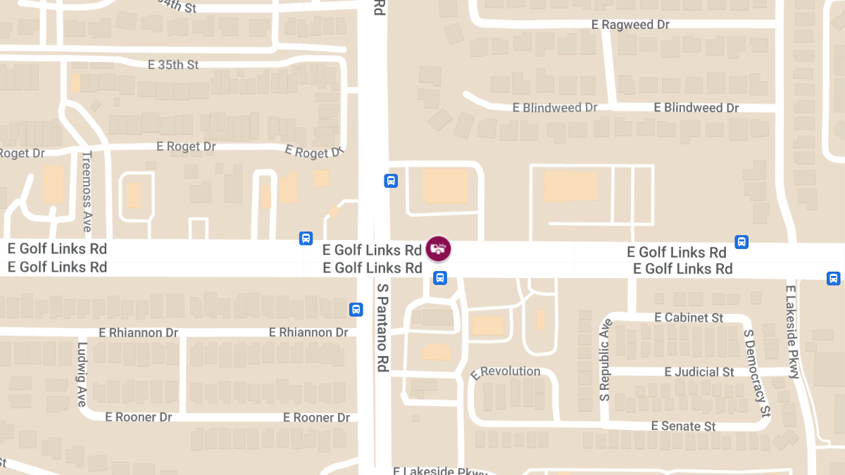 Collision with Injuries at 7895 East Golf Links Road