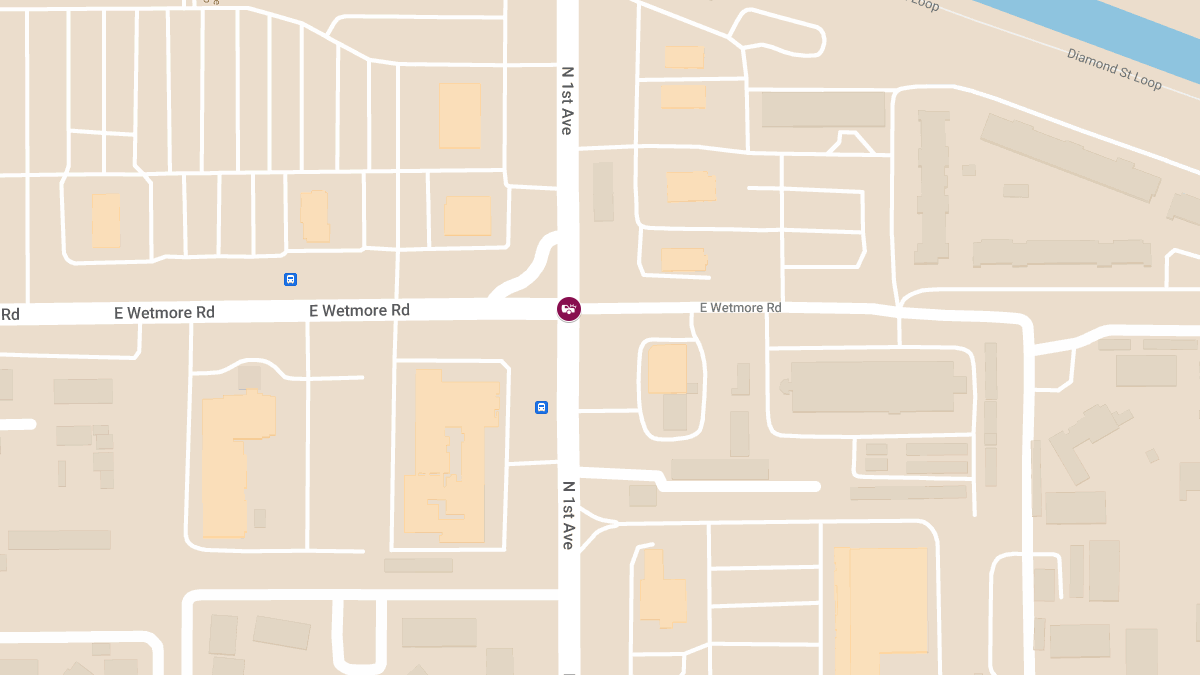 Accident with Injury at E Wetmore Rd & N 1st Ave