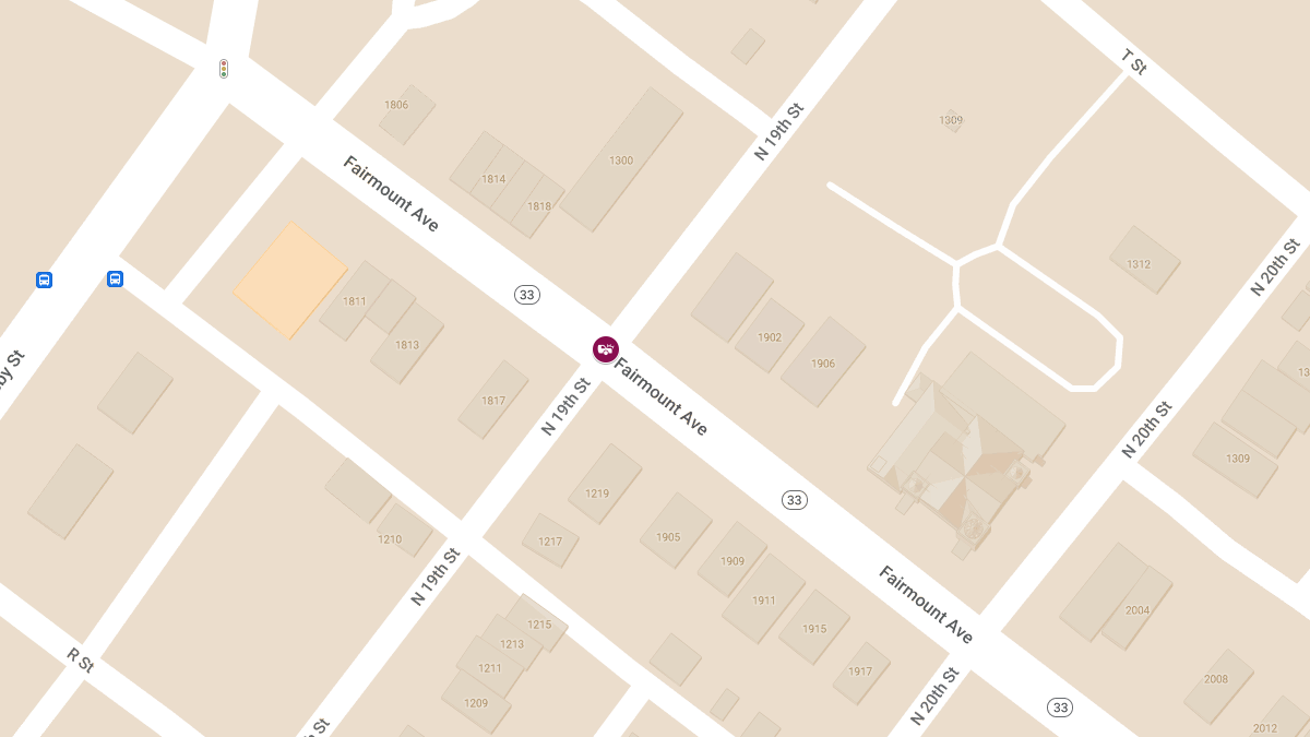 Collision with Injuries at Fairmount Ave & N 19th St