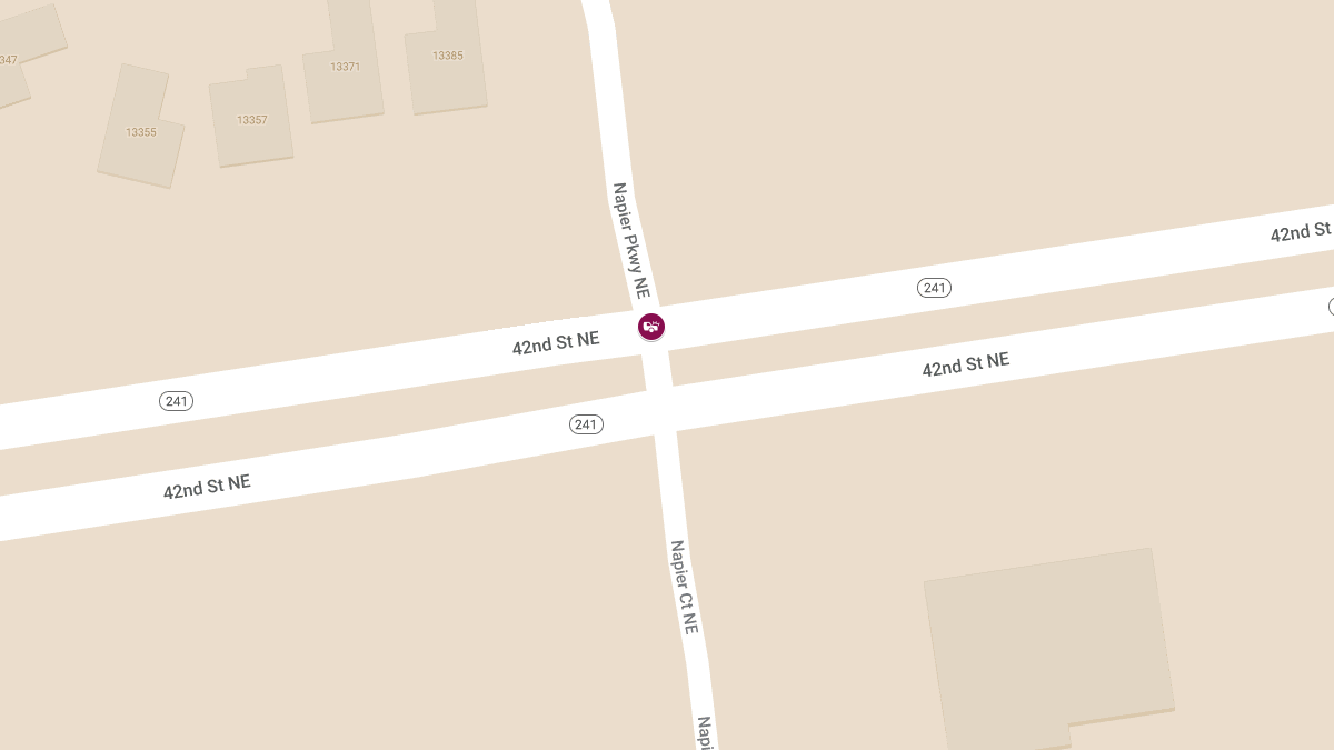 Collision with Injuries at Highway 241 & Napier Parkway NE