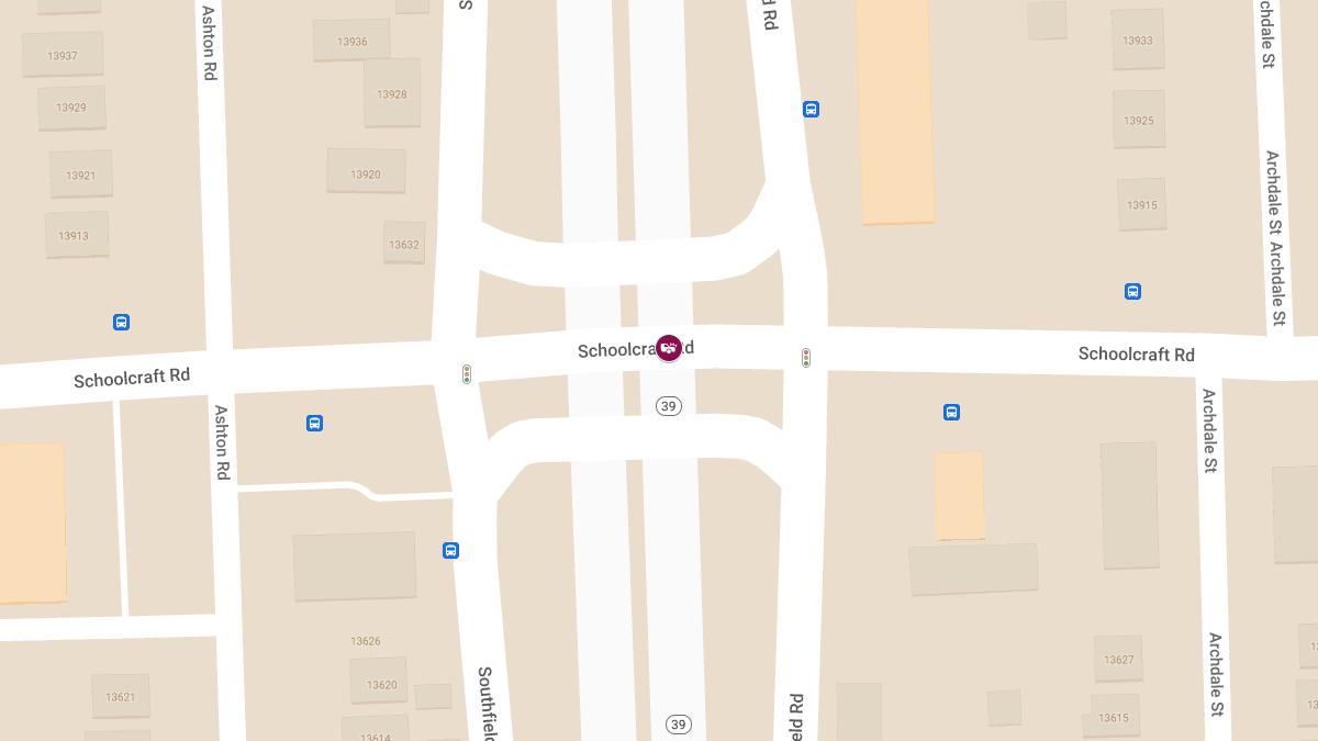 Collision with Injuries at M-39 N & Schoolcraft