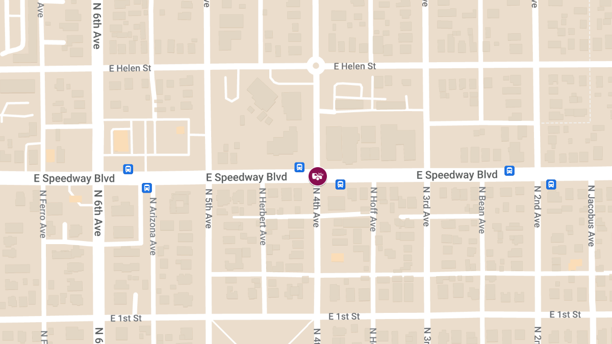 Collision with Injuries at N 4th Ave & E Speedway Blvd
