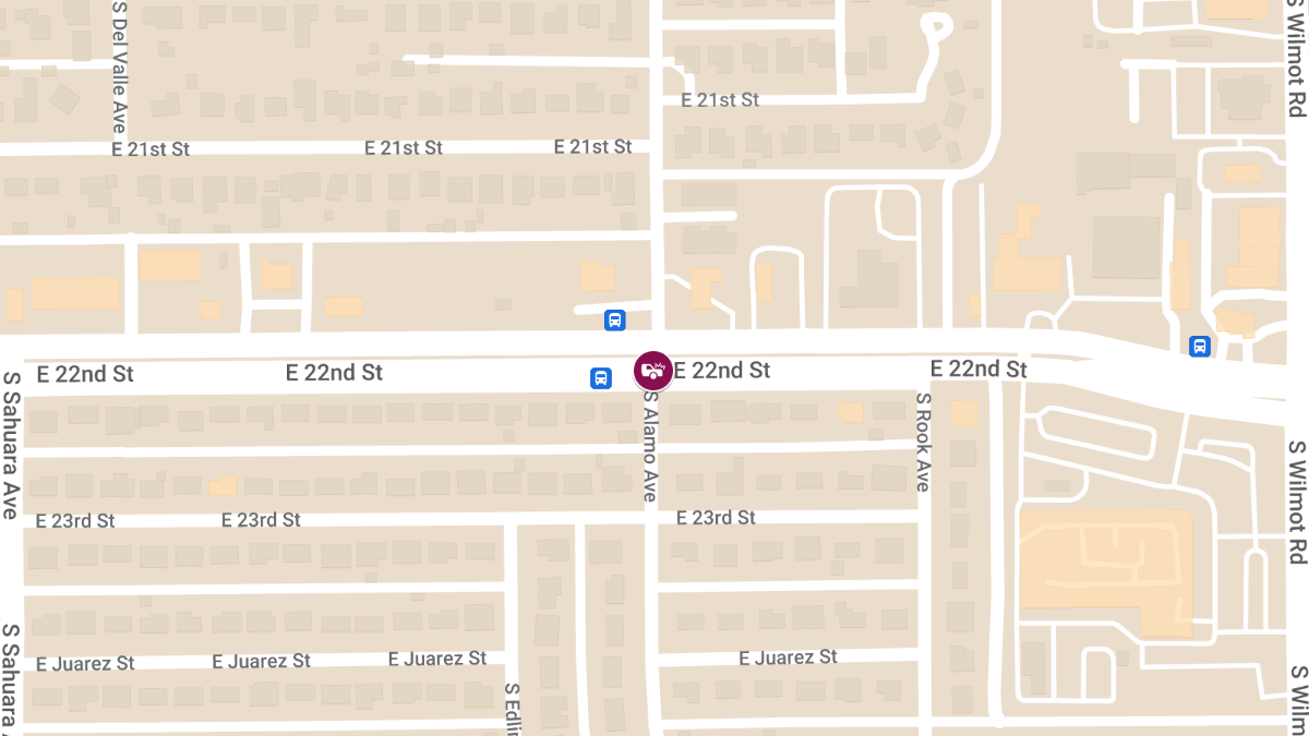 Collision with Injuries at S Alamo Ave & E 22nd St