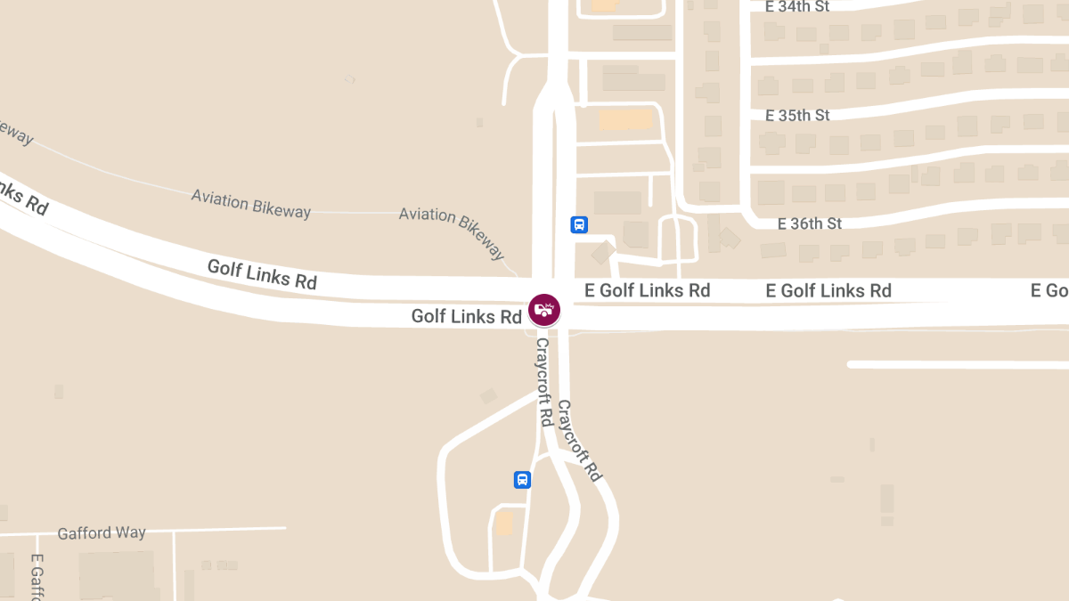 Collision with Injuries at S Craycroft Rd & E Golf Links Rd
