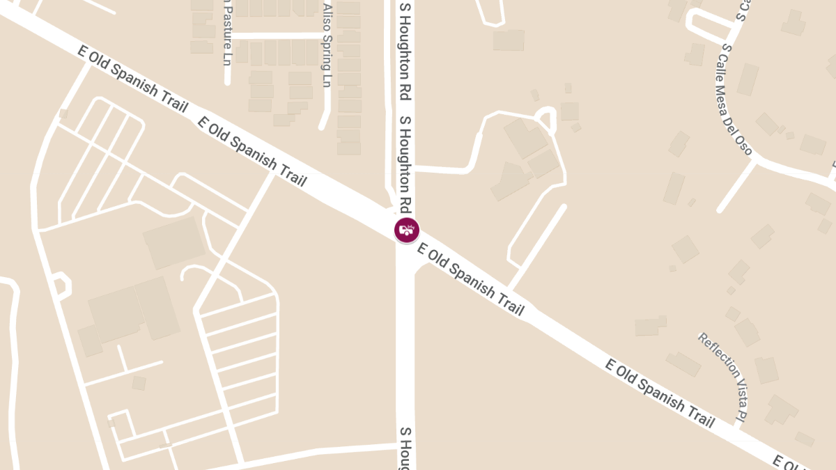 Collision with Injuries at S Houghton Rd & E Old Spanish Trl