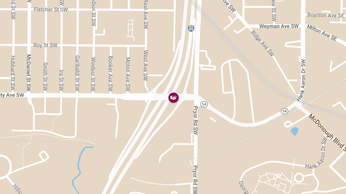 Collision With Injuries at University Ave SW & I-75 S