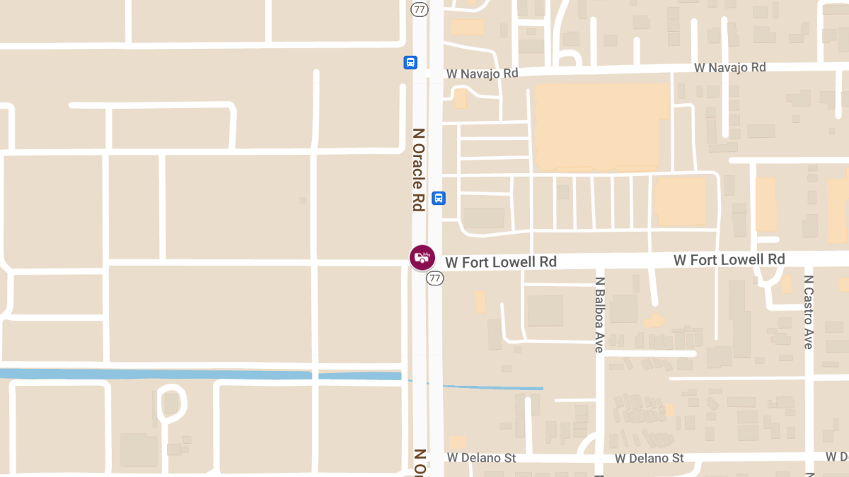 Collision with Injuries at W Fort Lowell Rd and N Oracle Rd