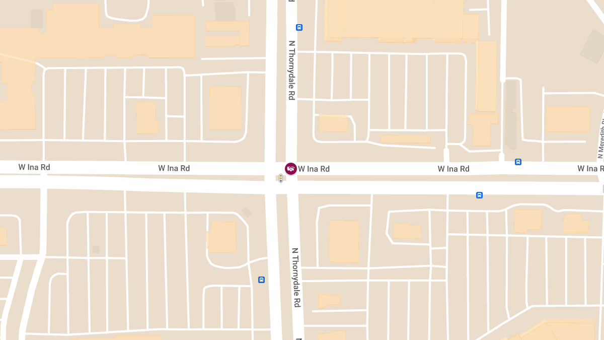 Collision with Injuries at W Ina Rd and N Thornydale Rd