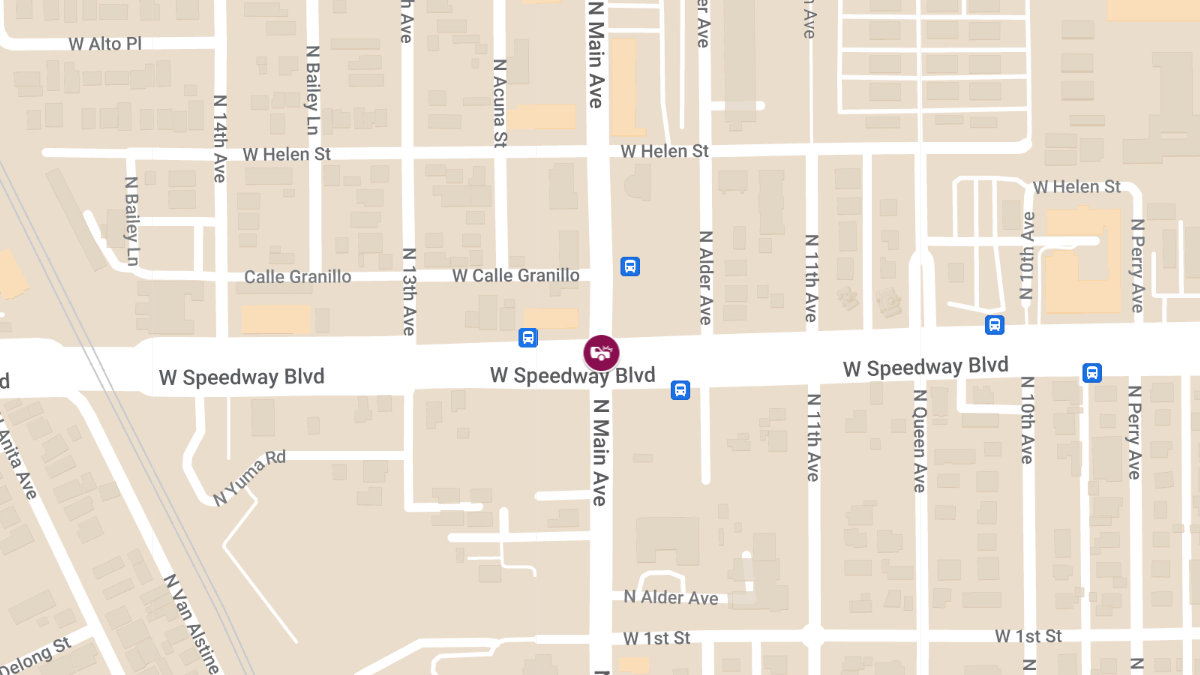 Collision with Injuries at W Speedway Blvd & N Main Ave