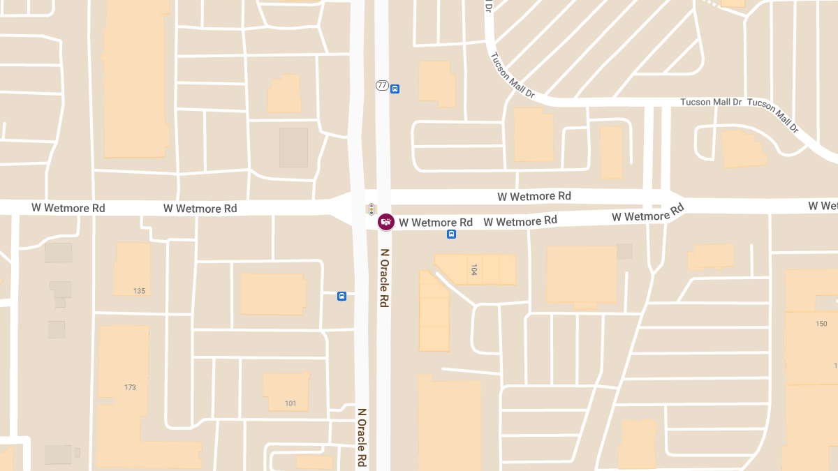 Collision with Injuries at N Oracle Rd and W Wetmore Rd