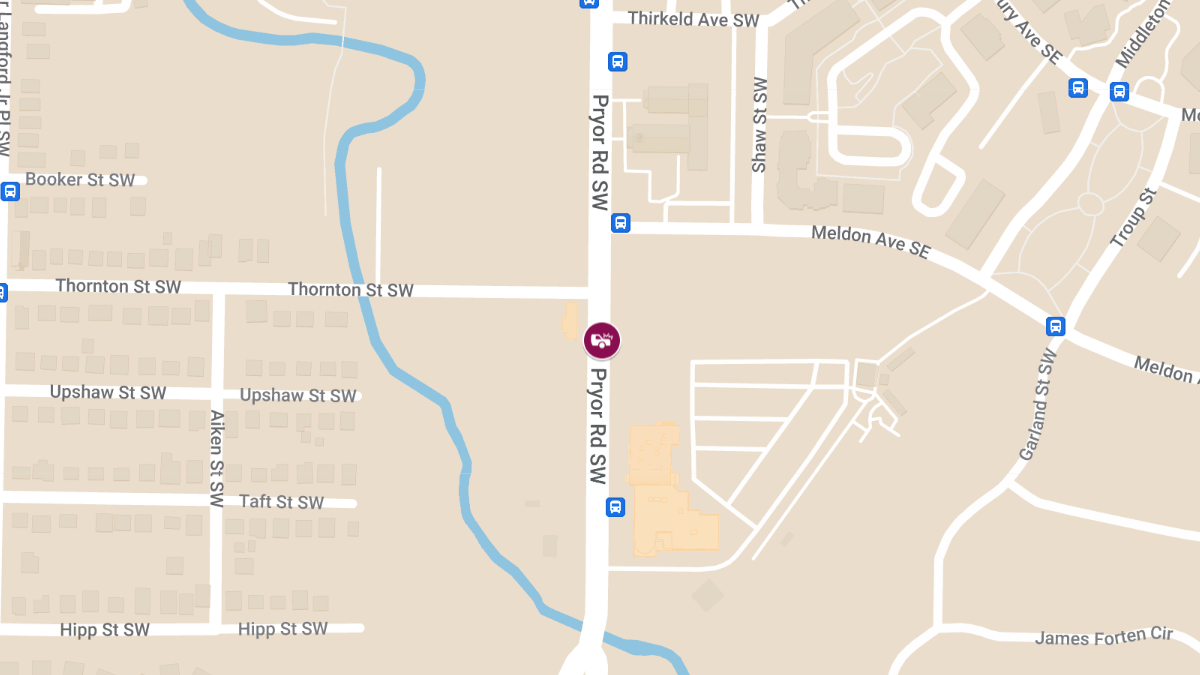 Collision with Injuries on Pryor Rd SW